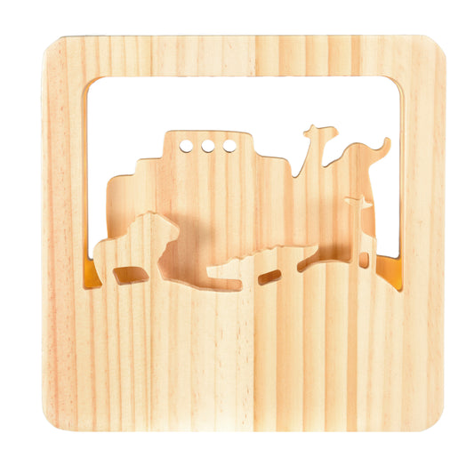 Wooden Nightlight - Noah's Ark