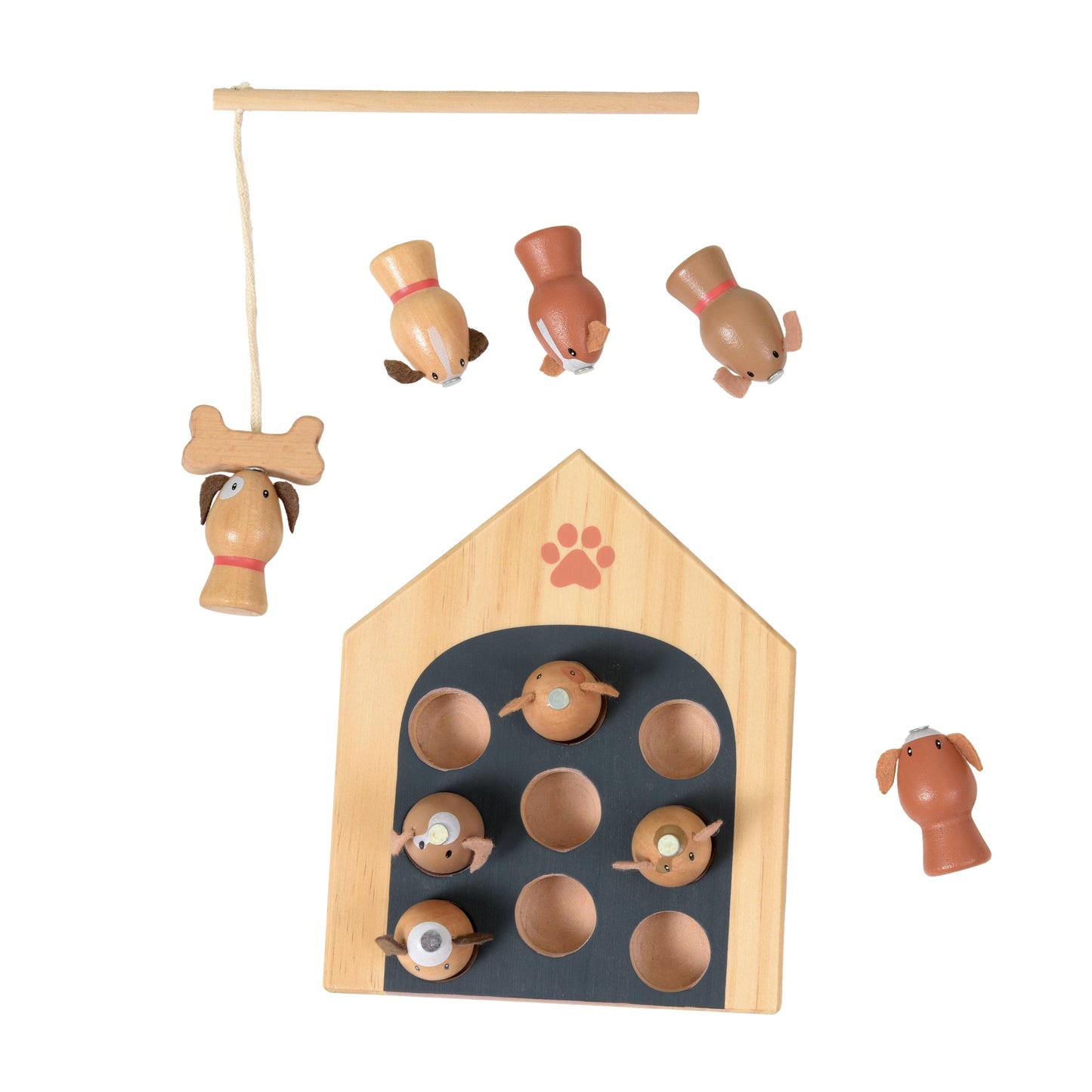 Wooden Fishing Dog Game