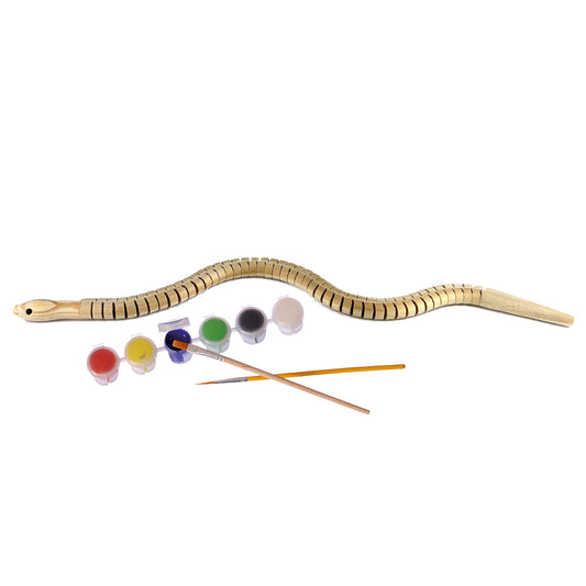 Wooden Snake To Paint