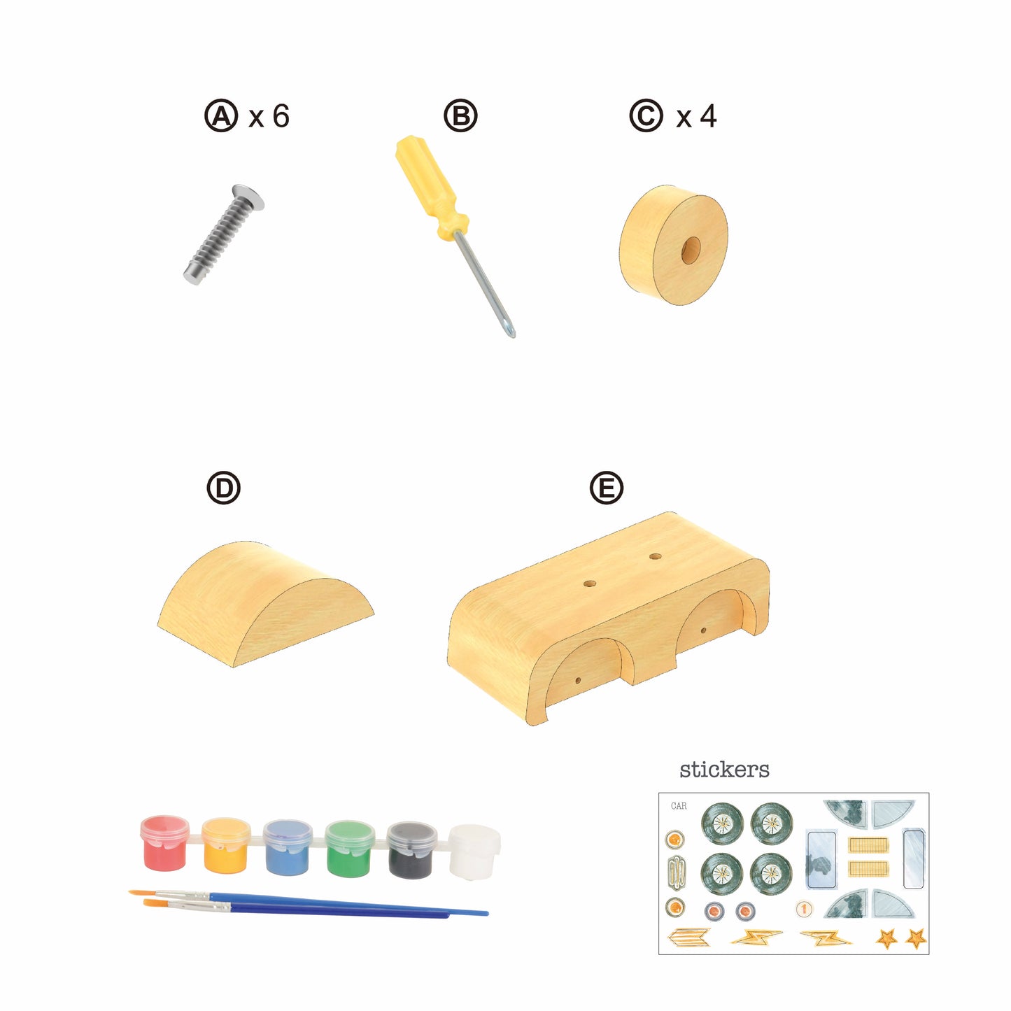 DIY Wooden Car to Paint