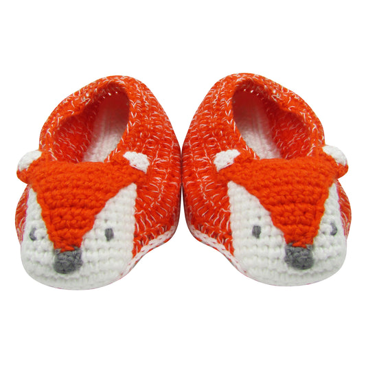 Albetta Crochet Newborn Baby Booties - Fox