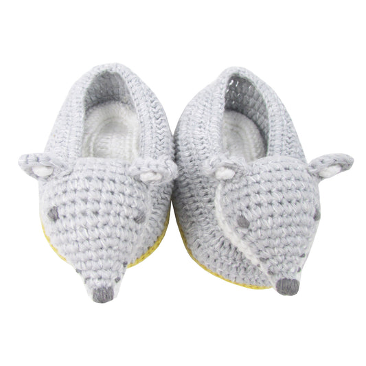 Albetta Crochet Newborn Baby Booties - Wolf