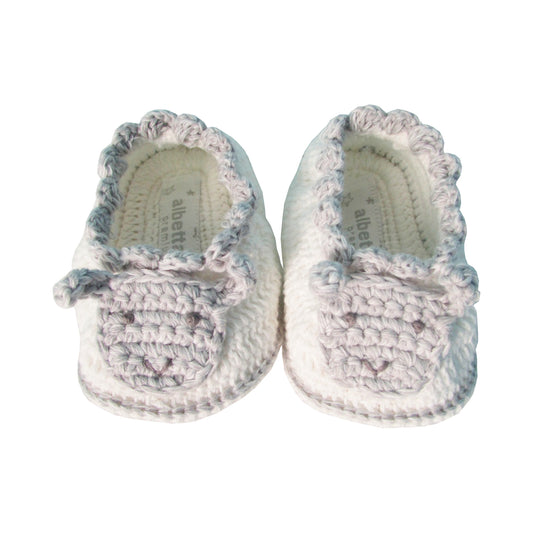 Albetta Crochet Newborn Baby Booties - Sheep