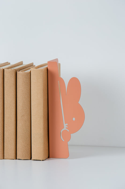 Miffy Peekaboo Bookends - Set of 2 - Powder Pink