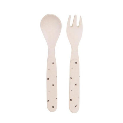 MAE-YR002 Love Mae Star Bamboo Cutlery Set - 4 pieces