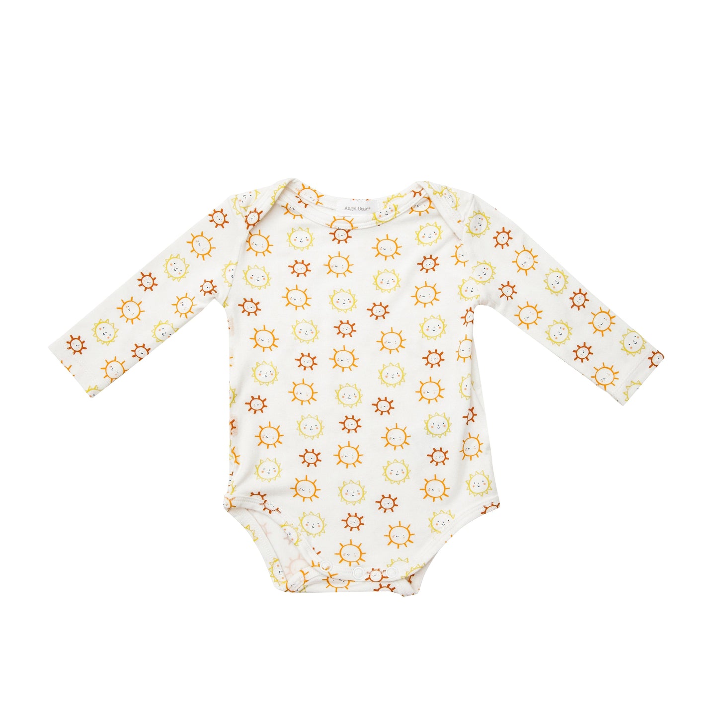 147F1AUT3 Bamboo Sunshine White Bodysuit by Angel Dear