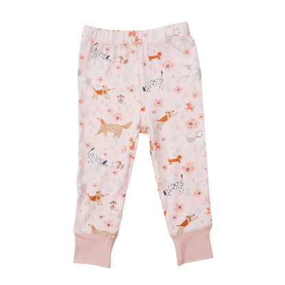 171F1PUP2 Bamboo Puppies Pink Pyjama Set by Angel Dear