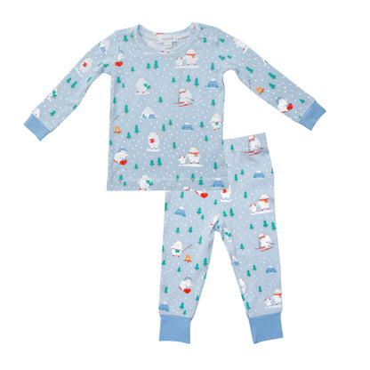 171F1YET2 Bamboo Winter Yeti Blue Pyjama Set by Angel Dear