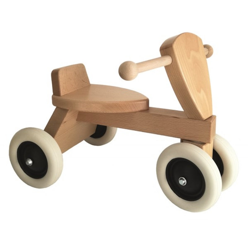 Natural Wooden Sit And Ride Bike