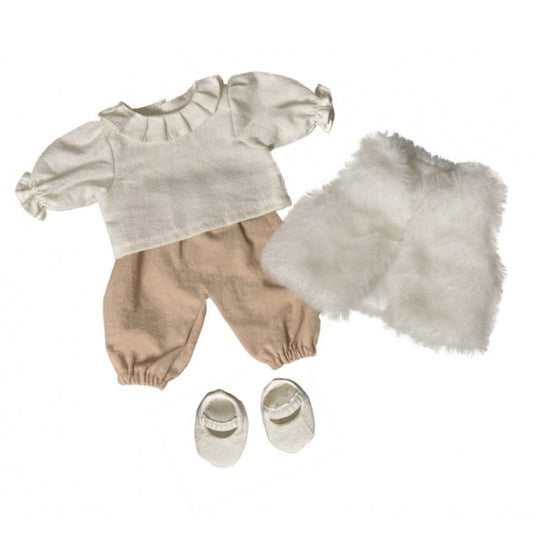 Doll Clothes - White & Sand