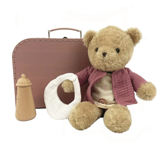 Morrissette Teddy with Clothes In A Case