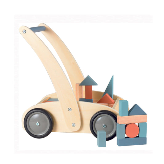 Push Along Truck & Wooden Blocks