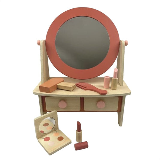 Kids Wooden Toy Vanity Table