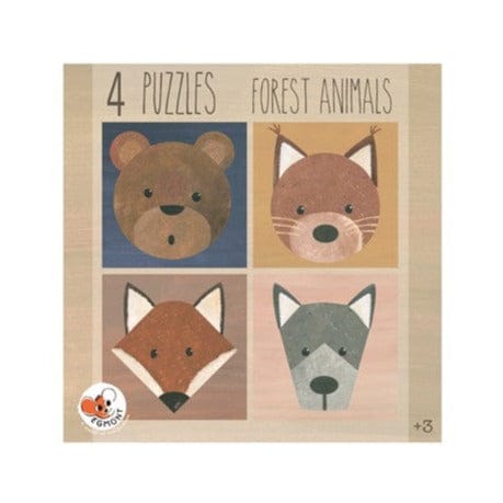 4 Animal Puzzles - Forest