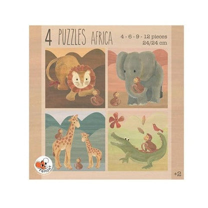 4 Animal Puzzles - Africa