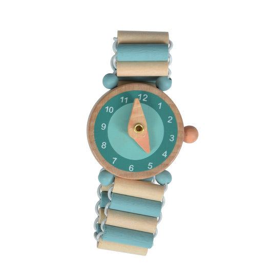 Tell the Time Wooden Watch - Blue