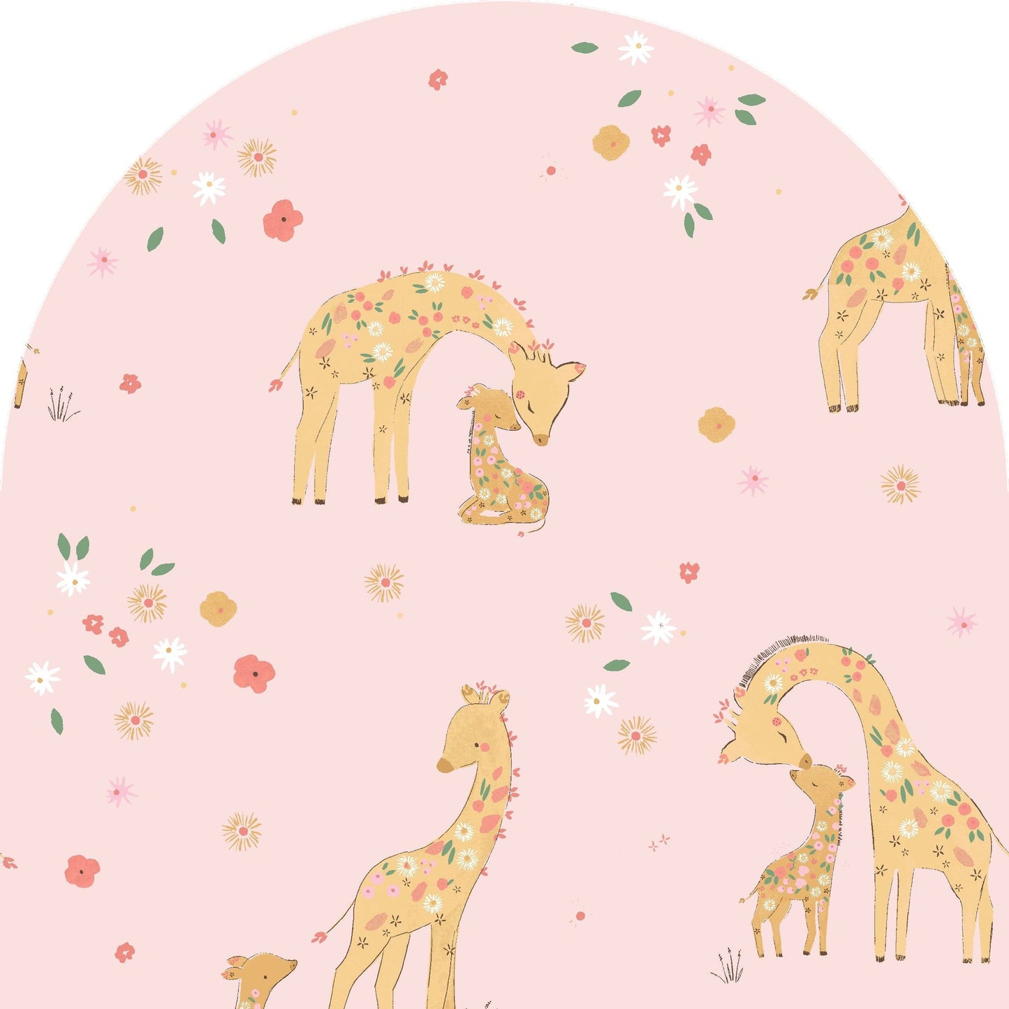 128S2GIF3 Bamboo Giraffes Pink Ruffle Zip Babygrow by Angel Dear